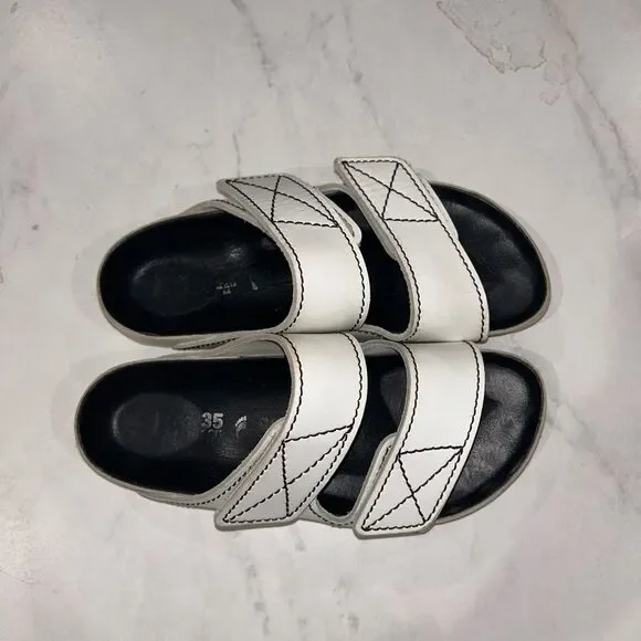 Birkenstock x Proenza Schouler Arizona Natural Leather Sandals Size 35 in White